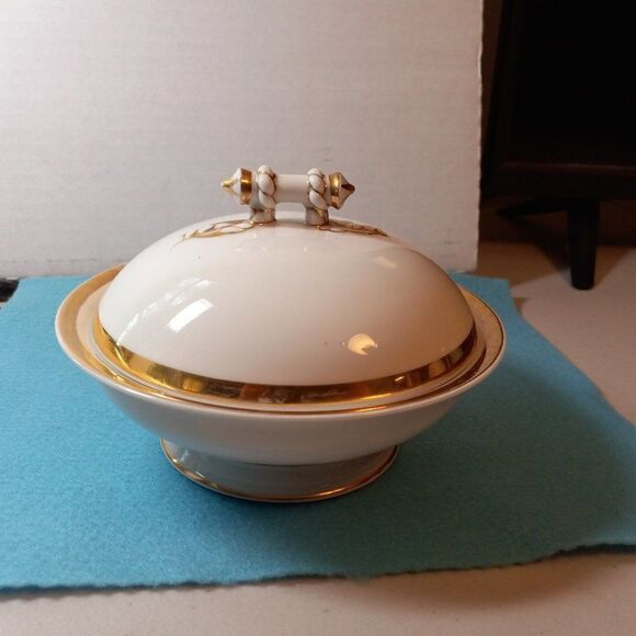 Haviland Limoge France Porcelain Vintage Butter/Soap Dish Cottagecore Country - Picture 1 of 11